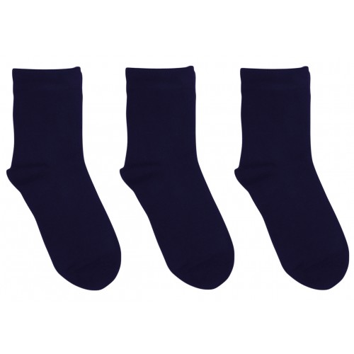 solid navy color socks
